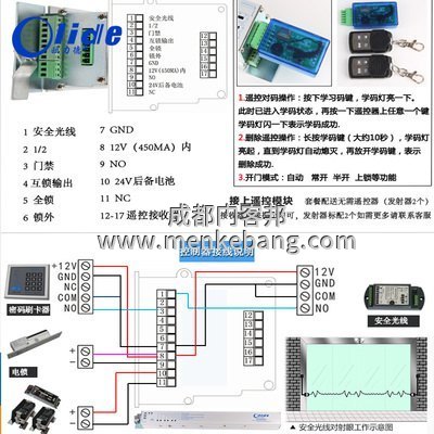 松下自動感應(yīng)門控制器接線圖 松下自動感應(yīng)門控制器接線圖