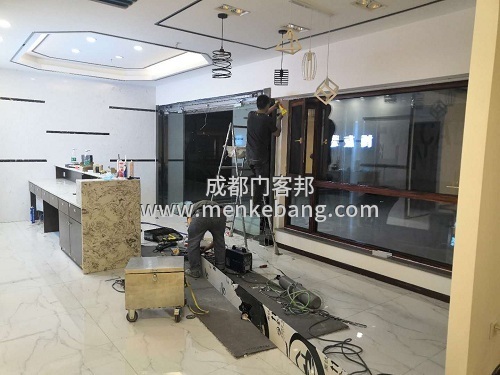 辦公室無框玻璃感應門案例 辦公室無框玻璃感應門案例