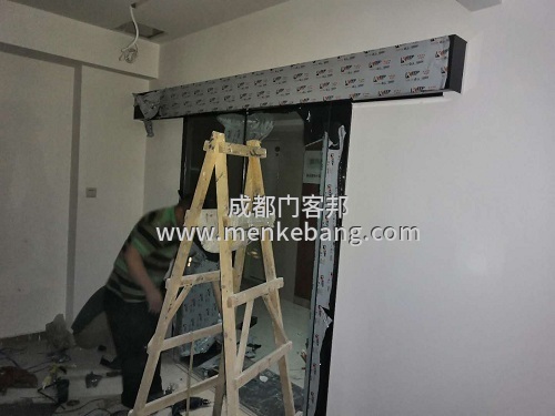 4成都辦公室門禁玻璃門案例,公司自動門案例,寫字樓辦公感應門案例